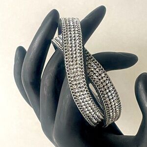 Vieste Crystal Collection - Black Rhinestone Bracelet NWT